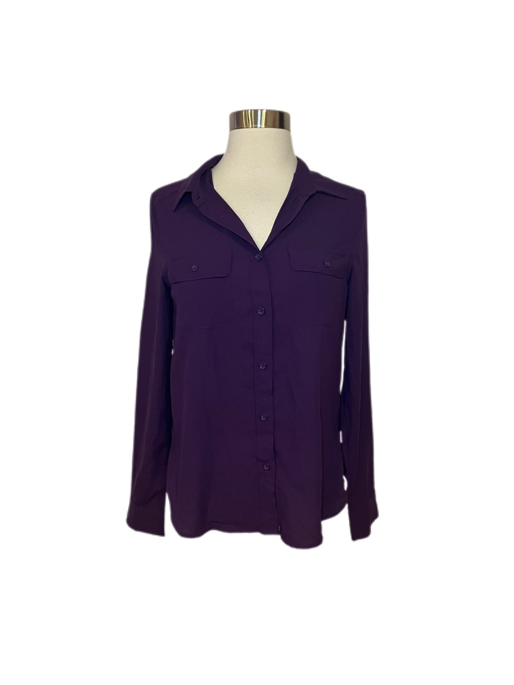 NWT American Eagle Women’s XS Purple Button Down Blouse